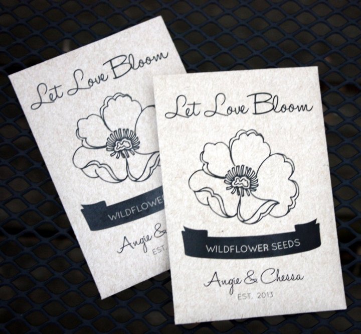 two wildflower seed packets